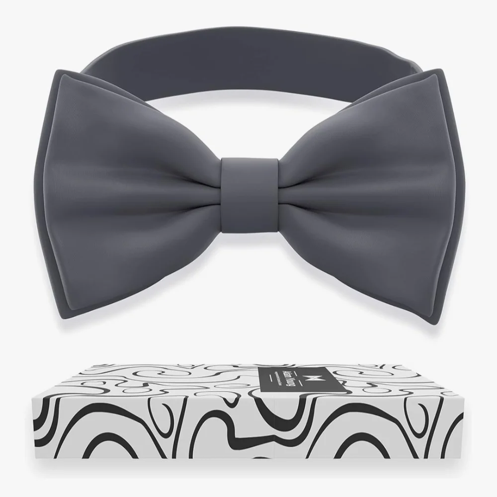 NIB Adam Young Child's Bow Tie Gray